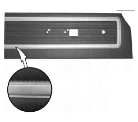 1970 Satellite, Roadrunner & Superbird Deluxe Bench Style Door Panel