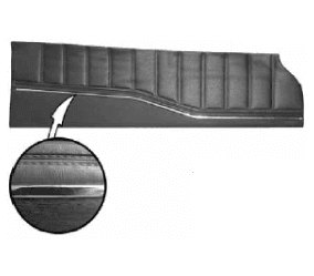 1973 Charger SE and Charger Bucket and Bench Style Upper Rear Door Panel