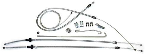 Mopar 1970-1971 E-Body Parking Brake Cable Kit with Intermediate Cable