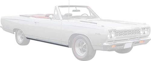 Mopar 1968-1970 Plymouth B-body Rocker Moldings