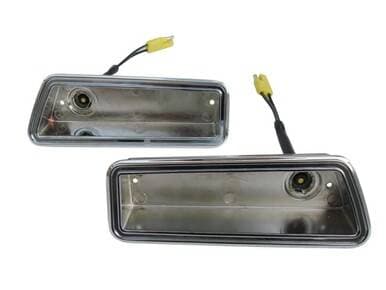 Mopar 1970 Dodge Coronet front side marker bezels with pigtails.