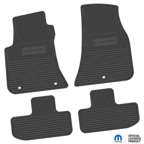 Mopar Vinyl Floor Mats 2011-2023 Dodge Challenger w/Dodge Stripe