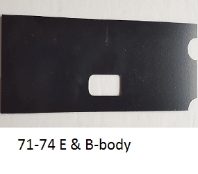 Mopar-Console Automatic Shifter Slides- 1970 E-Body 1971-1974 E-body 1971-1974 B-body