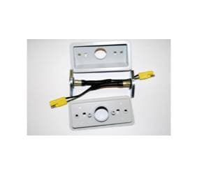 Mopar 1970 Plymouth B-body front marker light bezels with pigtails