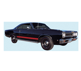 Mopar Stripe Kits 1968 GTX Side & Tail Light Kit