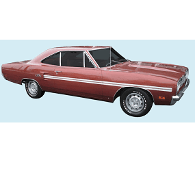 Mopar Stripe Kits 1970 GTX Mid Body Stripe